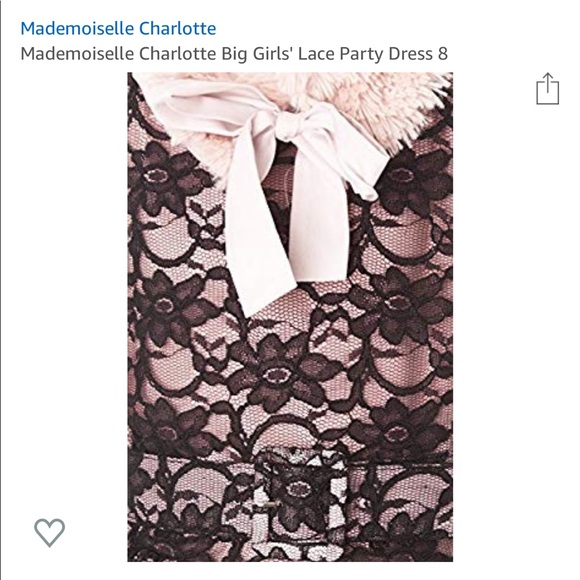 MADEMOISELLE CHARLOTTE*Bl. & Pink Lace Dress $389 - Picture 5 of 5
